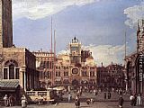 Canaletto Piazza San Marco the Clocktower painting